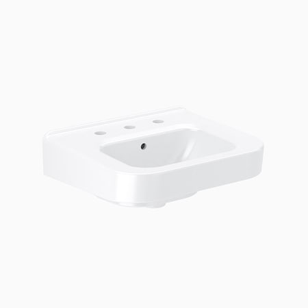 Sloan SS3806 White Ledgeback Lavatory 8'' Centerset 3873806